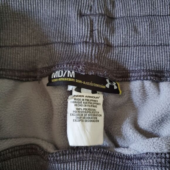 Under Armour Semi-fitted Gray Sweatpants 100% Polyester Women's Size Medium - Picture 6 of 6